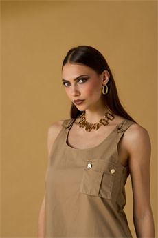 Abito da donna di colore mocha NOSECRETS | 261NS031MOKA