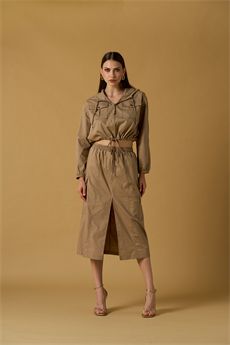 Giubbino da donna di colore mocha NOSECRETS | 261NS034MOKA