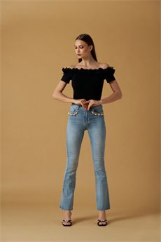 T-shirt da donna di colore caviale NOSECRETS | 261NS079CAVIALE