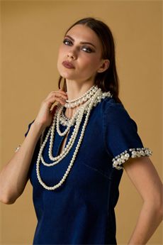 Abito da donna di colore denim NOSECRETS | 261NS207STONE