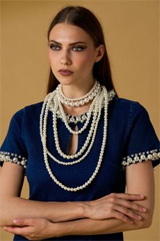 Abito da donna di colore denim NOSECRETS | 261NS207STONE