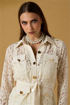 Camicia da donna di colore latte NOSECRETS | 261NS209LATTE