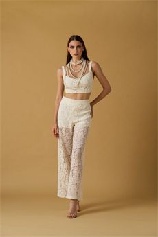 Pantaloni da donna di colore latte NOSECRETS | 261NS210LATTE