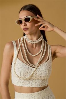 Top da donna di colore latte NOSECRETS | 261NS211LATTE