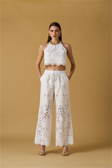 Pantaloni da donna di colore cocco NOSECRETS | 261NS234COCCO