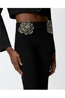 Pantaloni da donna di colore nero Pinko | COCOMEROZ99