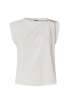 Top da donna di colore bianco