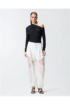 Pantaloni da donna di colore bianco Pinko | NACYZ05
