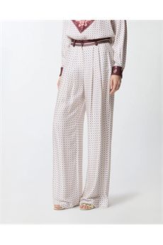 Pantaloni da donna Multicolor Bianco-Bordeaux-Azzurro