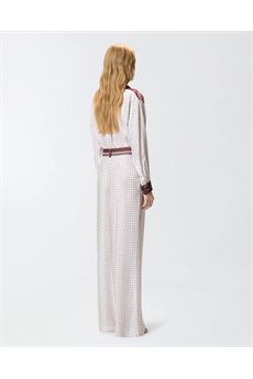 Pantaloni da donna Multicolor Bianco-Bordeaux-Azzurro Pinko | RUTHBBA