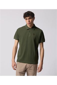 Polo da uomo di colore verde militare