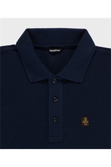 Polo da uomo di colore blu Refrigiwear | KURTP02800