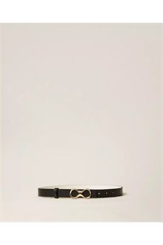 Cintura da donna dicolore Bicolor Nero / Beige Parchment Twinset Accessori | 261TA444010180