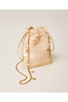 Pochette da donna di colore beige Twinset Accessori | 261TL802012145