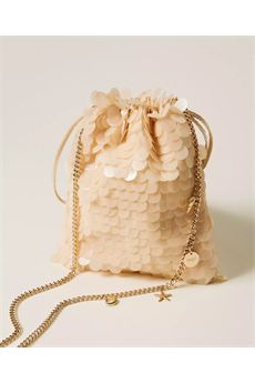Pochette da donna di colore beige Twinset Accessori | 261TL802012145