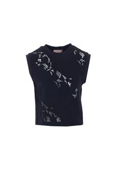 T-shirt da donna di colore nero Twinset | 261TT205000006