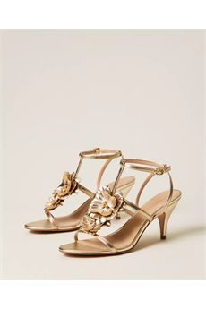 Sandali da donna di colore oro Twinset | 261TGT08210366