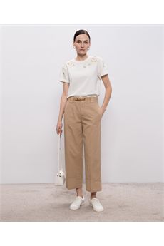 T-shirt da donna di colore perla Twinset | 261TP202C00059