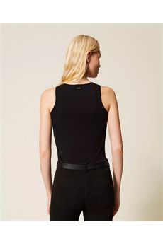 Canotta da donna di colore nero Twinset | 261TP209000006