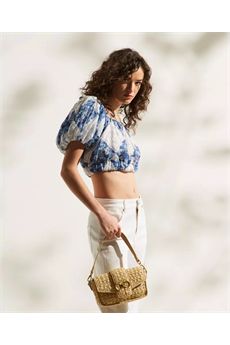 Blusa da donna con Stampa Rombi Floreali Blu / Azzurro Topazio Twinset | 261TP213D13405