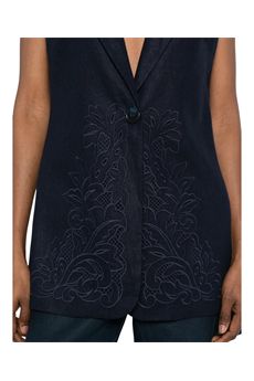 Gilet da donna di colore blu Twinset | 261TP231413172