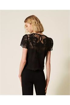 Blusa da donna di colore nero Twinset | 261TP258100006