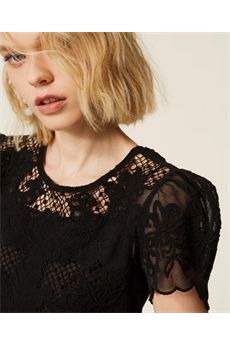 Blusa da donna di colore nero Twinset | 261TP258100006