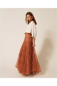 Gonna da donna di colore Marrone Mocha Mousse Twinset | 261TP277313168