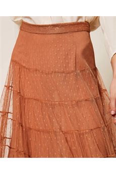 Gonna da donna di colore Marrone Mocha Mousse Twinset | 261TP277313168