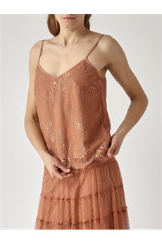 Top da donna di colore mocha Twinset | 261TP277413168
