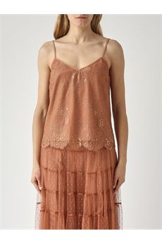 Top da donna di colore mocha Twinset | 261TP277413168