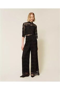 Pantaloni da donna di colore nero Twinset | 261TP290100006