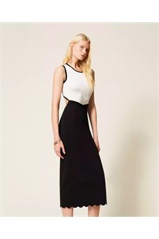 Abito da donna di colore bianco e nero Twinset | 261TP337212063