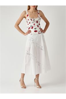 Gonna da donna di colore bianco