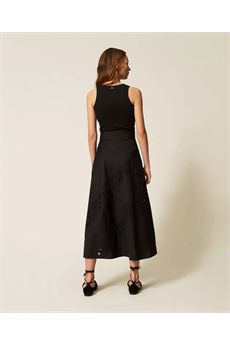 Gonna da donna di colore nero Twinset | 261TT203000006