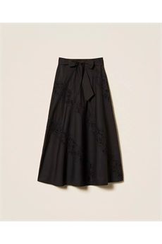 Gonna da donna di colore nero Twinset | 261TT203000006