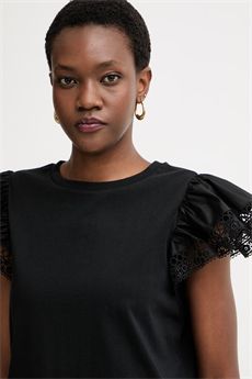 T-shirt da donna di colore nero Twinset | 261TT206400006