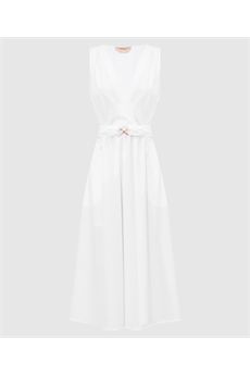 Abito da donna di colore bianco Twinset | 261TT216100001
