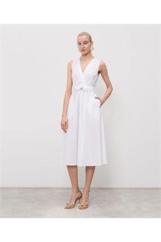 Abito da donna di colore bianco Twinset | 261TT216100001
