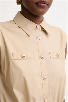 Camicia da donna di colore beige Twinset | 261TT223312145