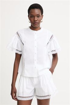 Blusa da donna di colore bianco