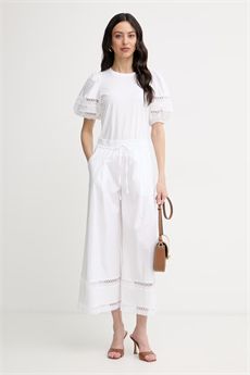 Pantaloni da donna di colore bianco Twinset | 261TT225200001