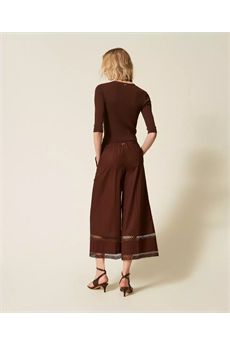 Pantaloni da donna di colore Coffee Liqueur Twinset | 261TT225212110