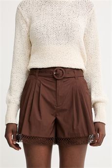 Shorts da donna di colore marrone Twinset | 261TT225312110