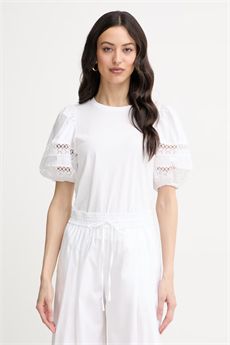 T-shirt da donna di colore bianco Twinset | 261TT226000001