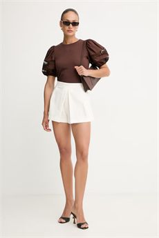 T-shirt da donna di colore marrone Twinset | 261TT226012110