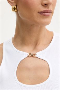 Top da donna di colore bianco Twinset | 261TT228000001