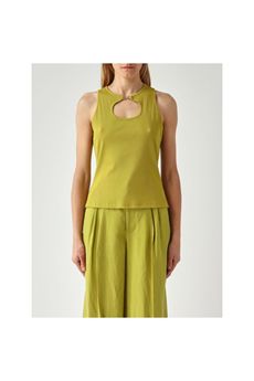Top da donna di colore verde Twinset | 261TT228012117