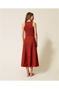 Top da donna di colore Brown Henna Twinset | 261TT228013332