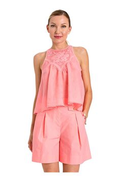 Top da donna di colore salmone Twinset | 261TT229213448